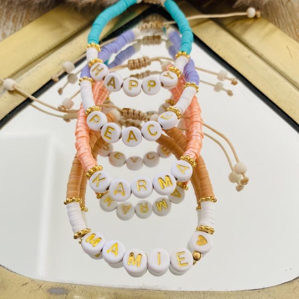 Bracelet perles Heishi 'Personnalisé' - Femme