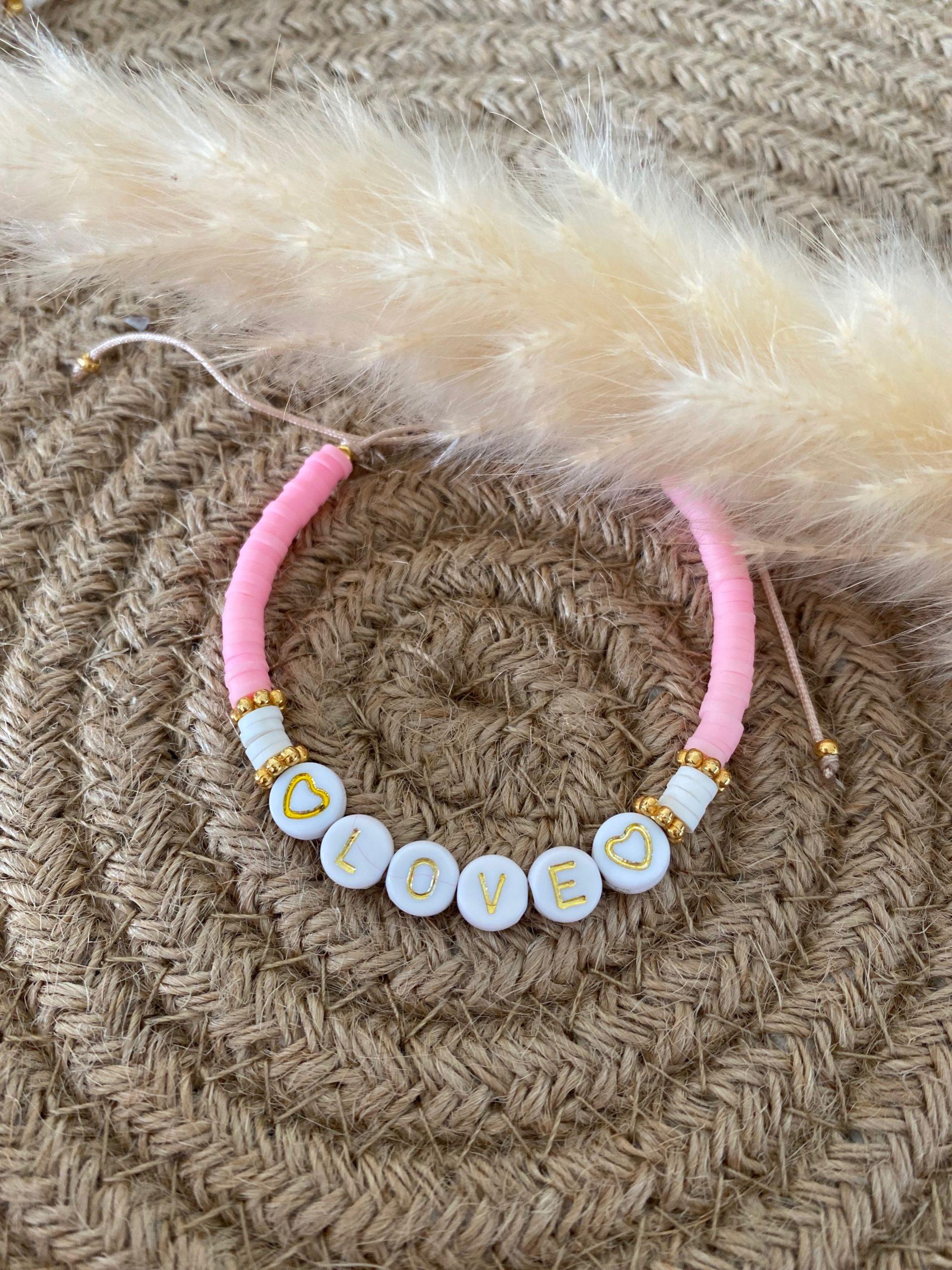 Bracelet perles Heishi 'Love Rose' - Femme - Concept Bohème