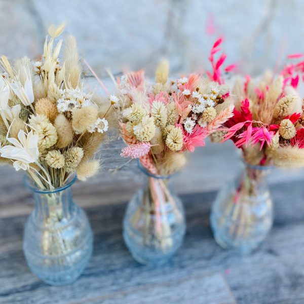Vase Boho et son mini bouquet de fleurs séchées