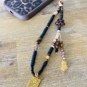 Bijoux de téléphone Boho Noir et Marron - Talisman