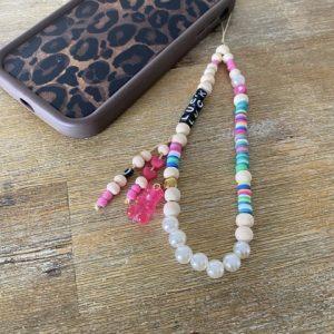 Bijoux de téléphone Ourson - Rose Fuchsia