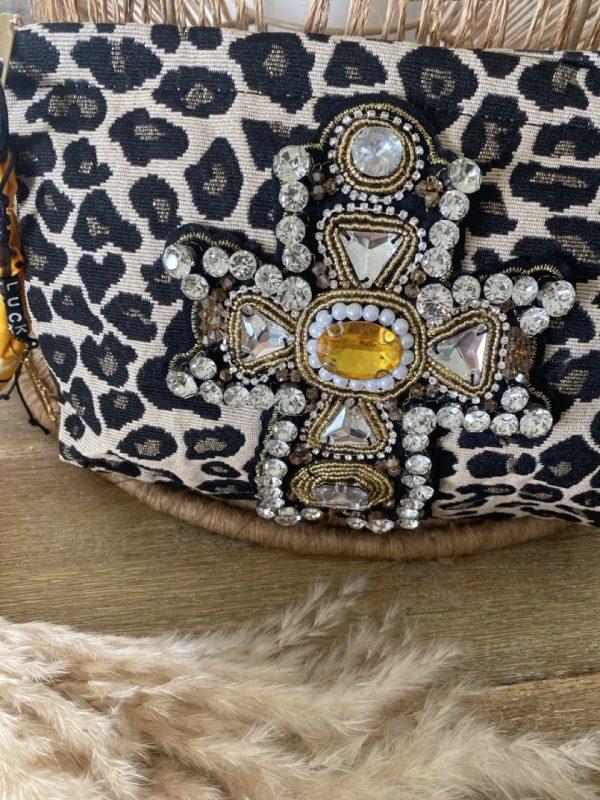 Pochette Bohème Léopard - Grande croix – Image 11