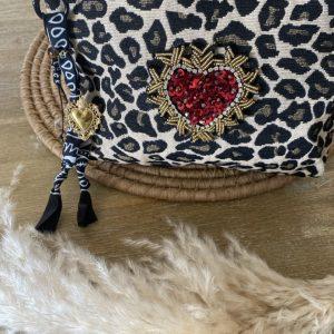 Pochette Bohème Léopard - Coeur sacré