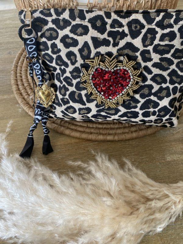 Pochette Bohème Léopard - Coeur sacré