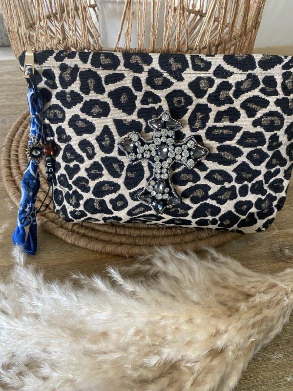 Pochette Bohème Léopard - Croix – Image 4