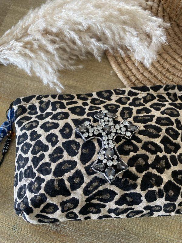 Pochette Bohème Léopard - Croix – Image 3