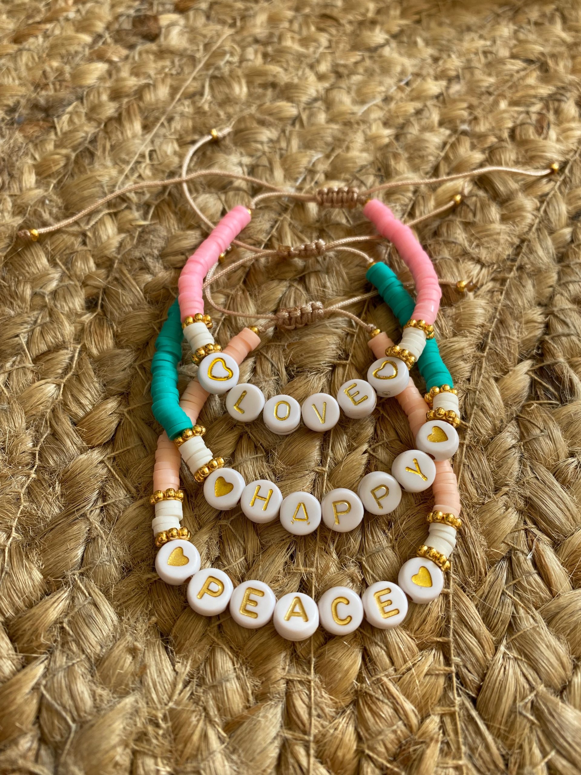 Bracelets Personnalisés en perles Heishi - Cadeau Maman