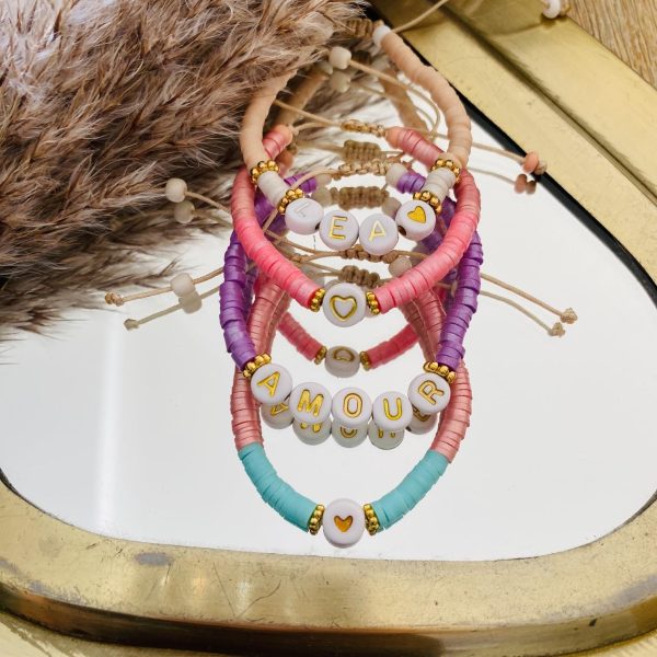 Bracelet Heishi personnalisé "Prénom" - Enfant