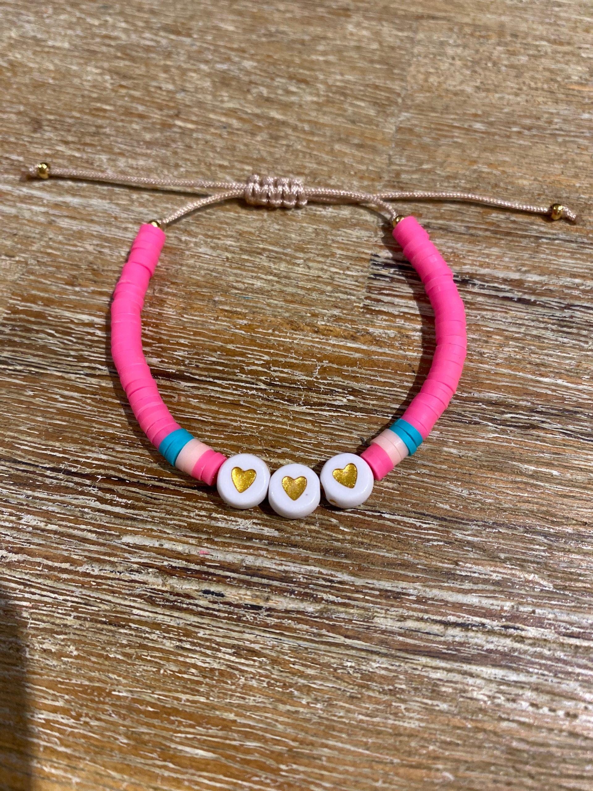Bracelet perles Heishi - Bracelet enfant personnalisable