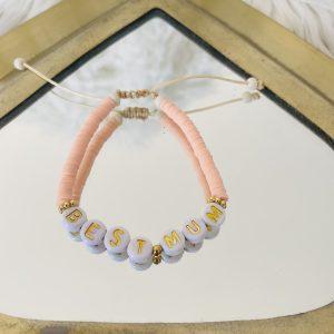 Bracelet perles Heishi - Pour les Mamans