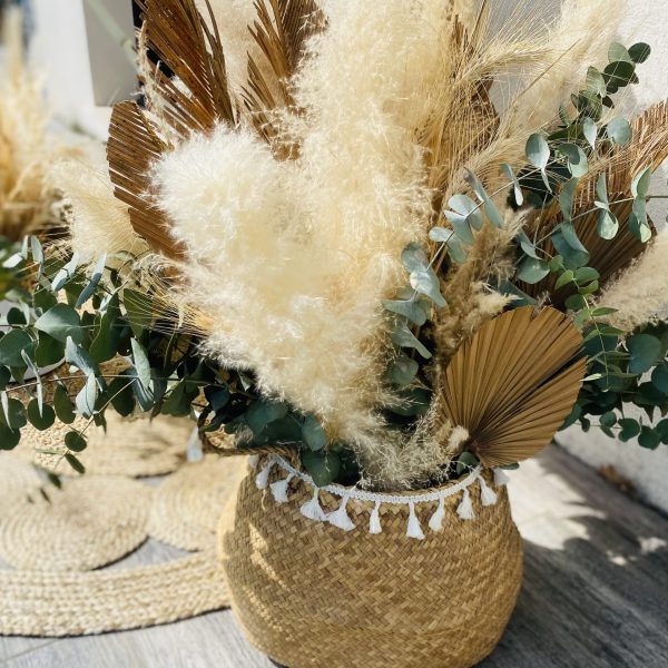 Location Déco panier de Fleurs séchées