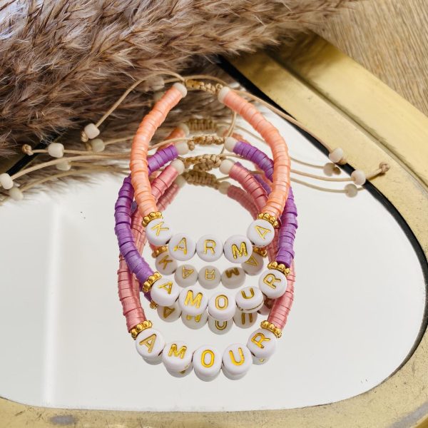 Bracelet perles Heishi 'Personnalisé' Shiny - Femme