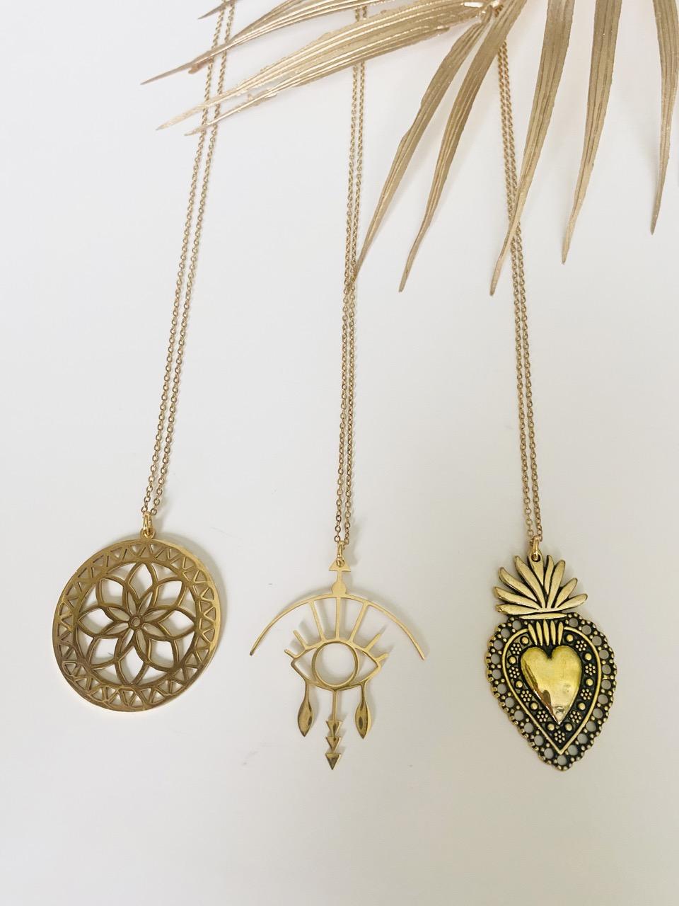Pendentif En Acier Inoxydable - 11 Styles (étoile, Cœur, Lune, Papillon...) - Léger 4g, Cadeau