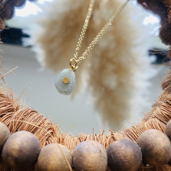 Collier Acier Inox - Pierre Labradorite