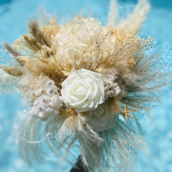 Bouquet de mariée fleurs séchées "Elegance"