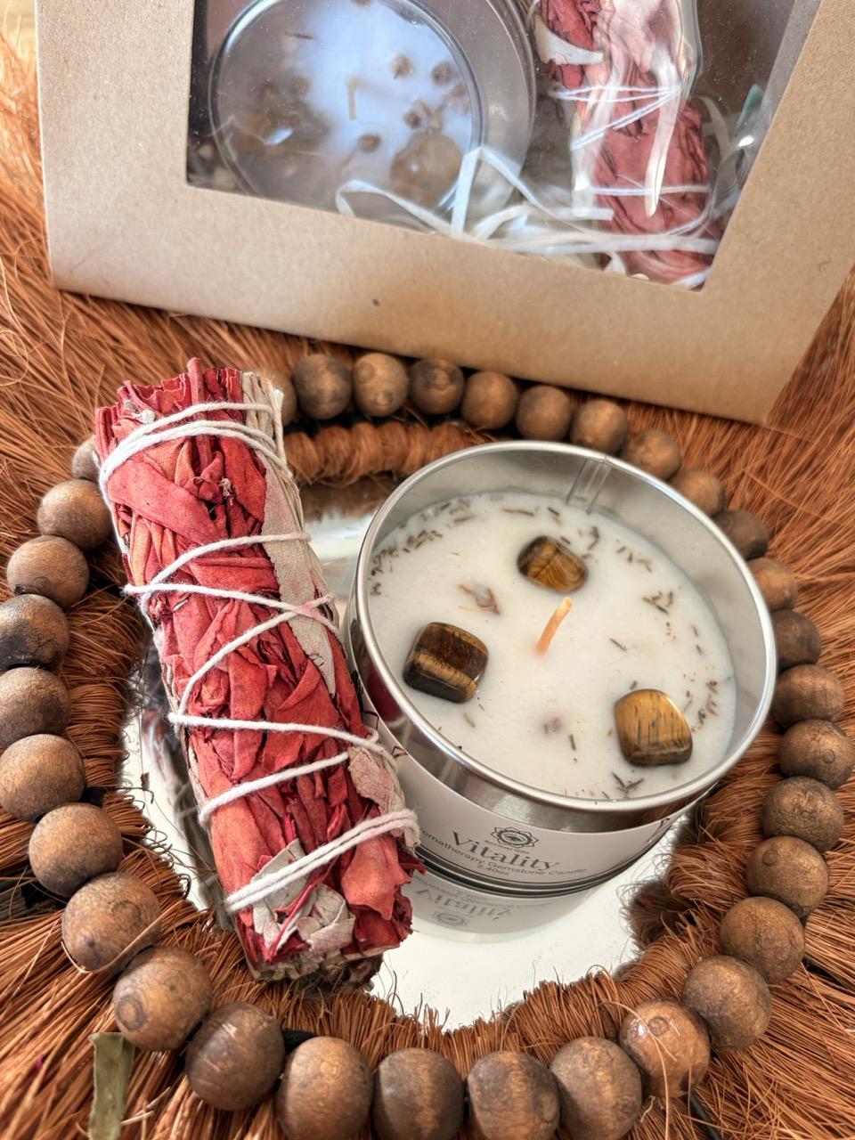 Coffret énergie de Noël - Bougie et Sauge – Image 3