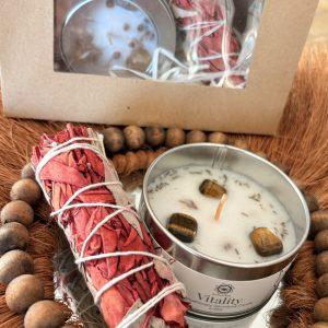 Coffret énergie de Noël - Bougie et Sauge