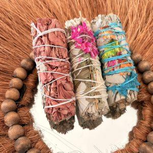 Bâtons de sauge blanche - Fleurs séchées x 3