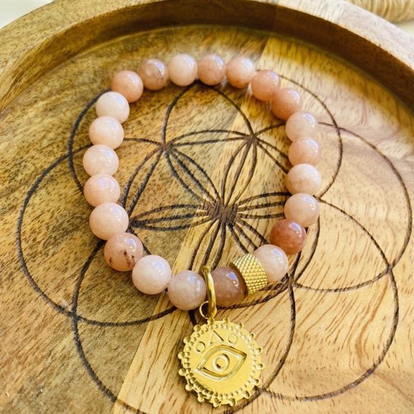 Bracelet Boho Pierre du soleil - Oeil