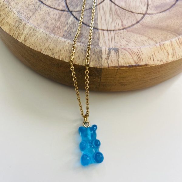 Collier Ourson - Bleu