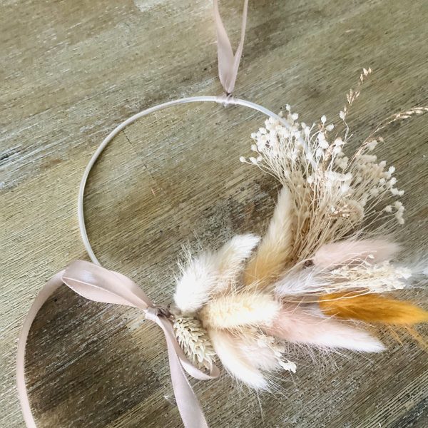 Couronne en fleurs séchées "Oranger"