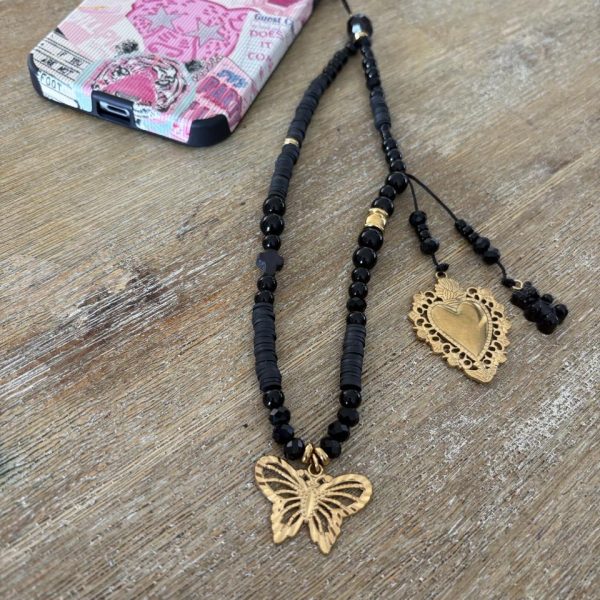 Bijoux de téléphone Boho Noir - Ex Voto