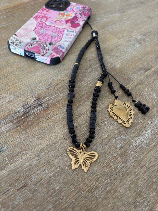 Bijoux de téléphone Boho Noir - Ex Voto