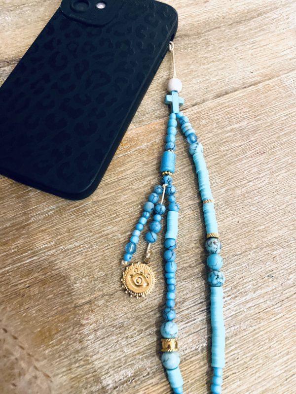 Bijoux de téléphone Boho Turquoise - Vierge – Image 4