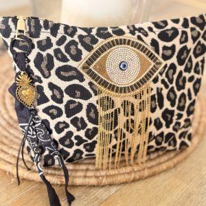 Pochette Bohème Léopard - Oeil protecteur