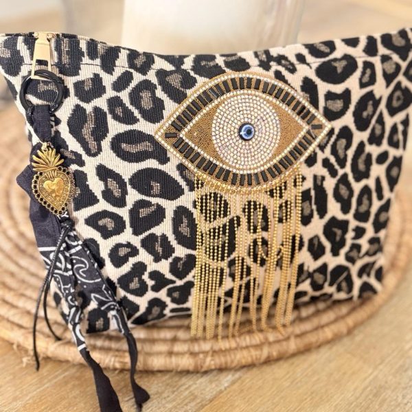Pochette Bohème Léopard - Oeil protecteur