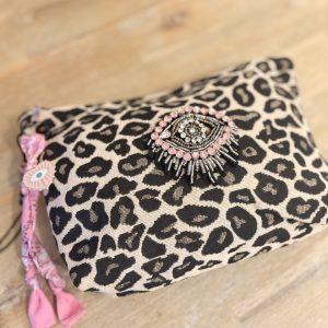 Pochette Bohème Léopard - Oeil