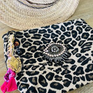 Pochette Bohème Léopard - Oeil