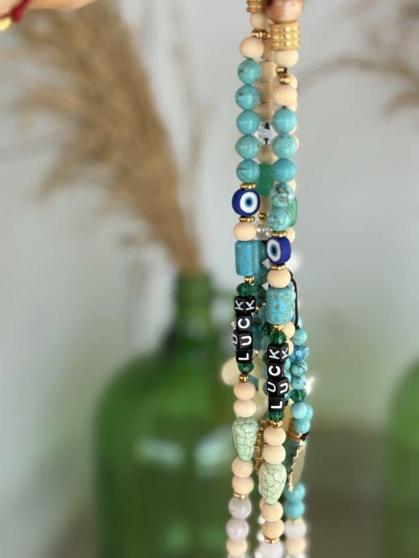 Bijou de téléphone portable 'Boho' - Turquoise – Image 9