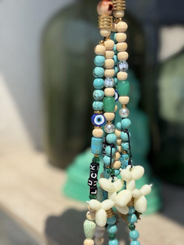 Bijou de téléphone portable 'Boho' - Turquoise – Image 8