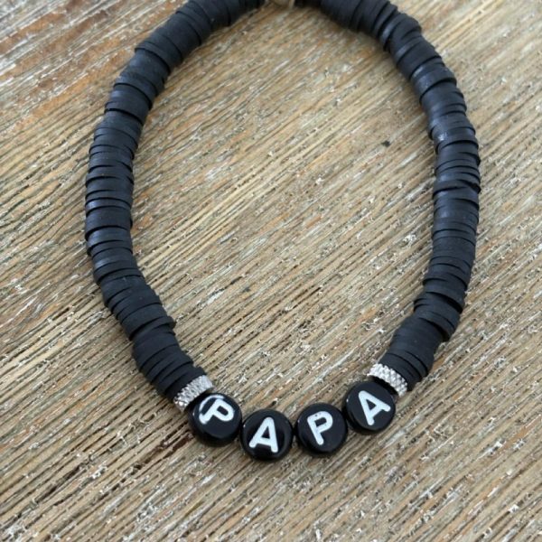 Bracelet Heishi Papa - noir