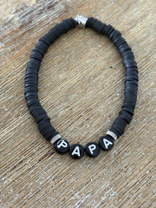 Bracelet Heishi Papa - noir