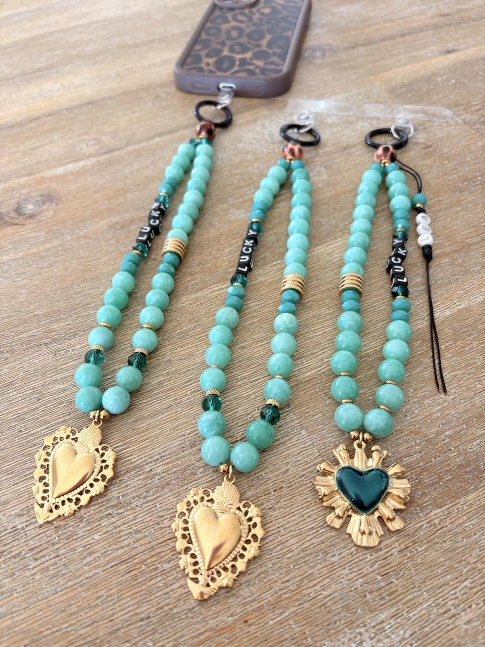 Bijoux de téléphone Amazonite - Message – Image 5