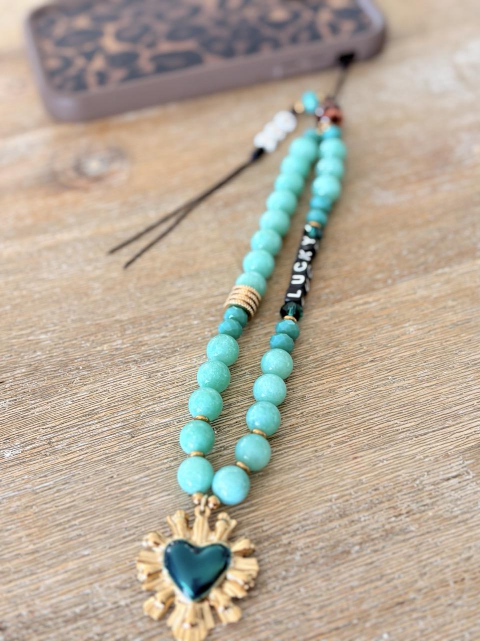 Bijoux de téléphone Amazonite - Message – Image 11