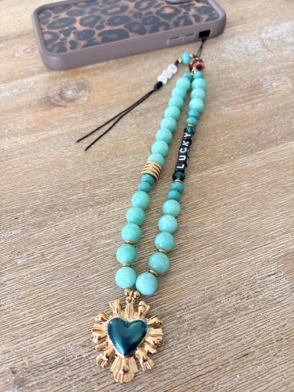 Bijoux de téléphone Amazonite - Message – Image 12