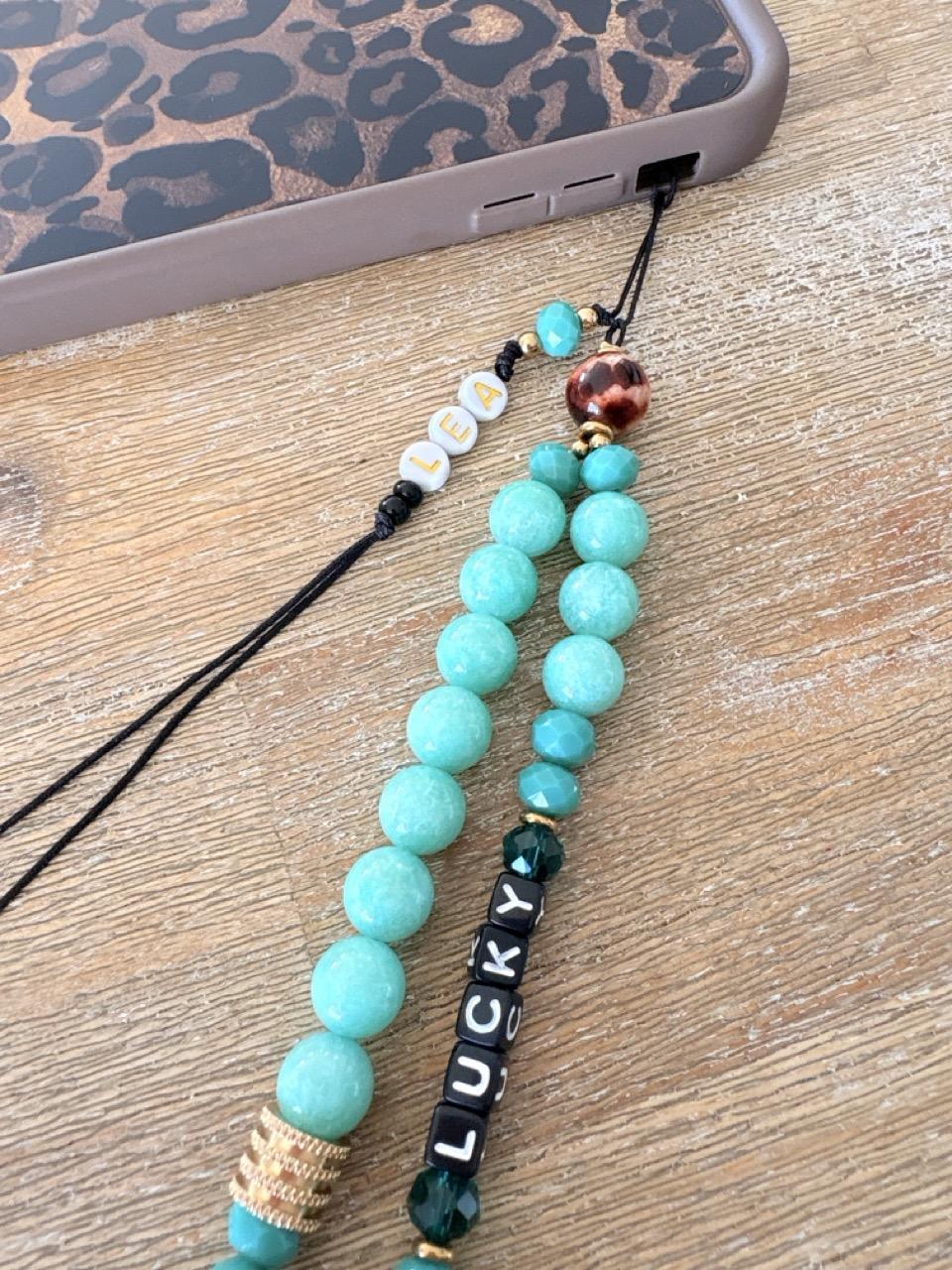 Bijoux de téléphone Amazonite - Message – Image 13