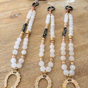 Bijoux de téléphone Pierre de Lune - Message