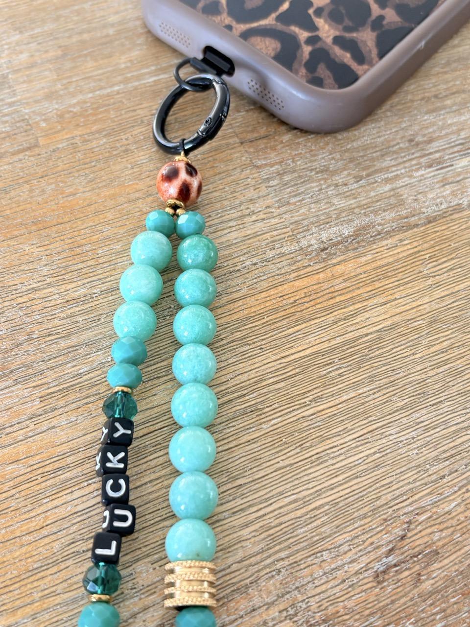 Bijoux de téléphone Amazonite - Message – Image 20