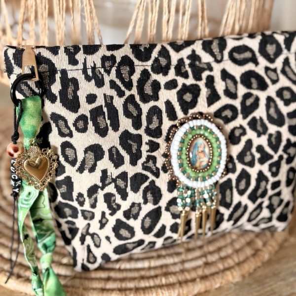 Pochette Bohème Léopard - Vierge Marie