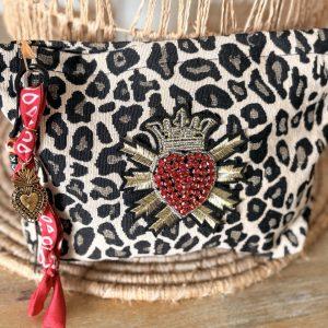 Pochette Bohème Léopard - Coeur sacré