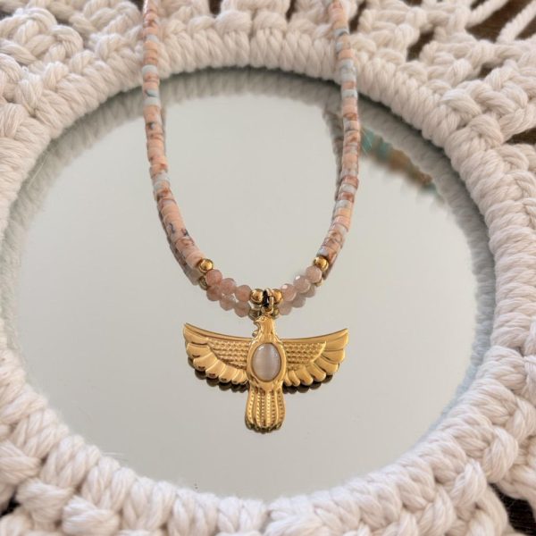 Collier Ras de Cou « Aura » – Sunstone & Aigle