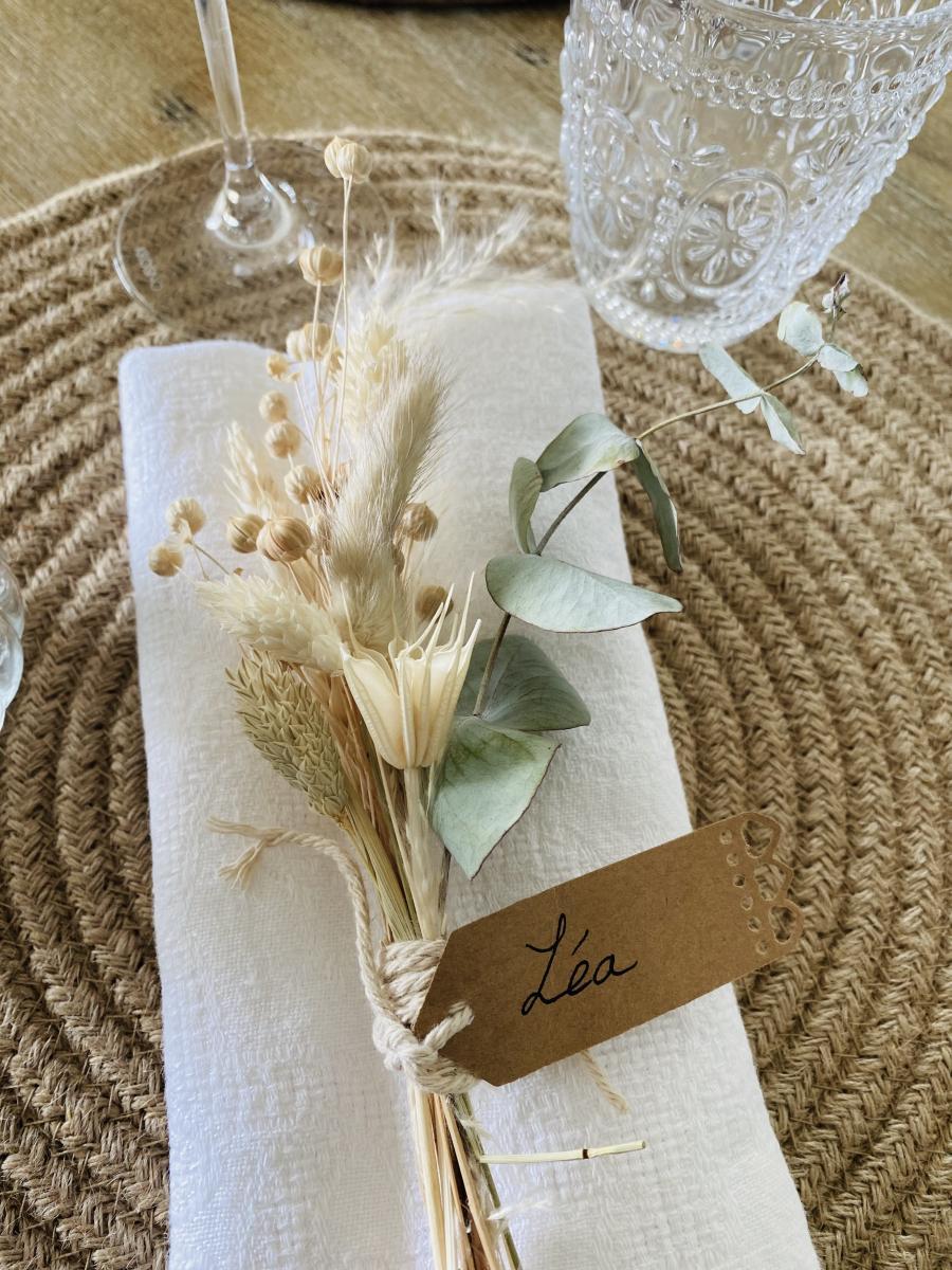 Fleurs Séchées Deco De Table Boheme Chic Décoration Bouquet